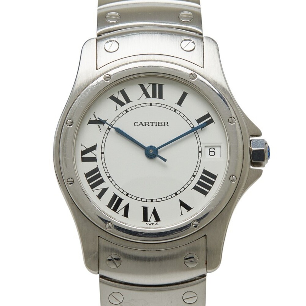 Cartier Santos Ronde LM W20026K1 Automatic (with manual winding) White Dial S...